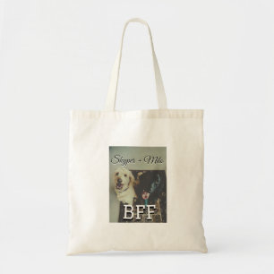 Huisdier vrienden besties voeg naam toe huisdier f tote bag