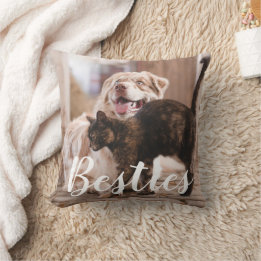 Huisdier Vrienden Hond Kat Foto Beste Vrienden Cad Kussen