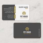 Huisdier Zitten, Dierenkliniek, Dierenarts, Dieren Visitekaartje (Voorkant / Achterkant)