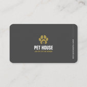 Huisdier Zitten, Dierenkliniek, Dierenarts, Dieren Visitekaartje (Achterkant)