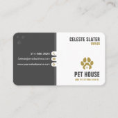 Huisdier Zitten, Dierenkliniek, Dierenarts, Dieren Visitekaartje (Voorkant)