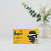 Huisdier Zitten 🐾 Dogfather Dog Walker Betrouwbaa Visitekaartje (Staand voorkant)