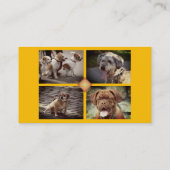 Huisdier Zitten 🐾 Dogfather Dog Walker Betrouwbaa Visitekaartje (Achterkant)