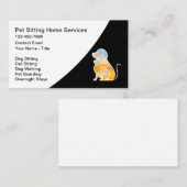 Huisdier zitten en boarden diensten visitekaartje (Voorkant / Achterkant)