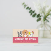 Huisdier Zitten, Hond Boarding, Dierenkliniek, Hui Visitekaartje (Staand voorkant)