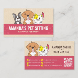 Huisdier Zitten, Hond Boarding, Dierenkliniek, Hui Visitekaartje