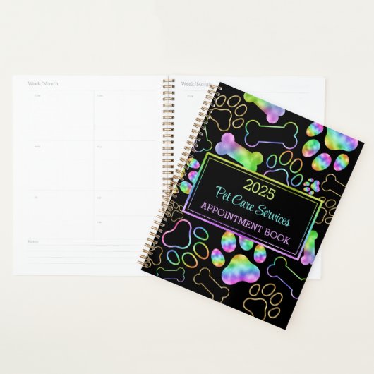 Huisdier zitten, hond lopen, verzorgende afspraak planner (Display)