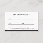 Huisdier Zitten Huisdier Zorg - Afspraak Afsprakenkaartje (Achterkant)