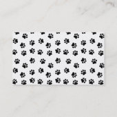 Huisdier zitten service visitekaartje (Achterkant)