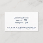 Huisdier Zittend Logo | Dierverzorger Visitekaartje (Achterkant)