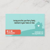 Huisdier Zittende Dierenverzorging Grappige Hond e Visitekaartje (Achterkant)