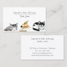 Huisdier Zittende Hond Kat Training Waterverf