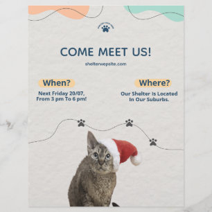 Huisdieradoptie Dierenasiel Donaties Flyer
