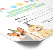 Huisdieradoptie kleurcertificaat poster (Hoek)
