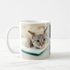 Huisdieren 3 Aangepaste foto's Schattige kattenlie Koffiemok