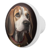 Huisdieren Beagle Hond Keramische Knop (Rechts)