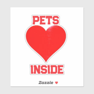 HUISDIEREN BINNEN STICKER