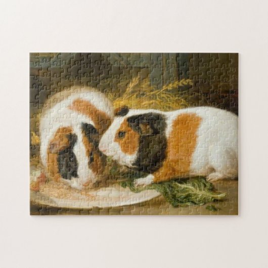 Huisdieren Cavia's Feeding (door James Ward) Legpuzzel (Horizontaal)