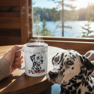 Huisdieren Dalmatiner 'Bij het huisje' Personalise Koffiemok