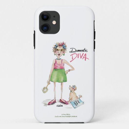 Huisdieren Diva moeten huishoudelijke klusjes make Case-Mate iPhone Case (Achterkant)