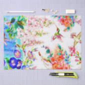 Huisdieren en bloemen tissuepapier (Craft)