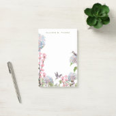 Huisdieren en hydrangeas Natuur Lover Monogrammen Post-it® Notes (Kantoor)