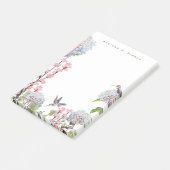 Huisdieren en hydrangeas Natuur Lover Monogrammen Post-it® Notes (Schuin)