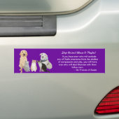  huisdieren en St. Francis Quote Bumpersticker (Op auto)