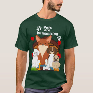 Huisdieren geven meisjes menselijke trekjes t-shirt