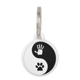 Huisdieren - HandToPaw Yin-Yang ID Label Huisdierpenning