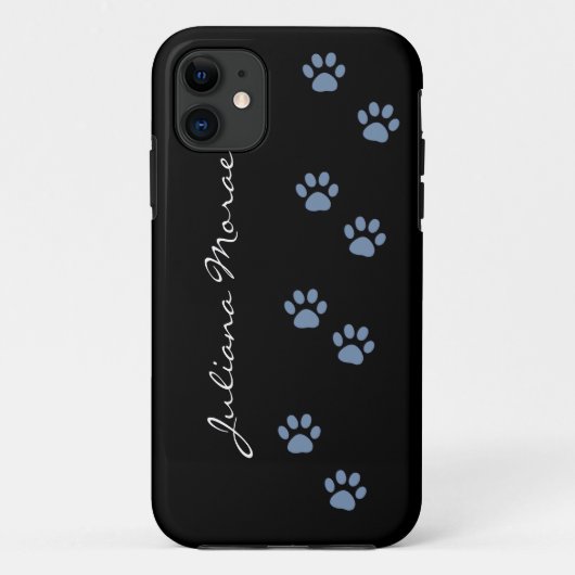 Huisdieren Hond Kat Pawprints Gepersonaliseerd Case-Mate iPhone Case (Achterkant)