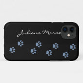 Huisdieren Hond Kat Pawprints Gepersonaliseerd Case-Mate iPhone Case (Achterkant (horizontaal))