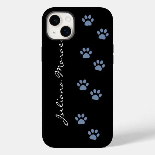 Huisdieren Hond Kat Pawprints Gepersonaliseerd Case-Mate iPhone Case (Achterkant)