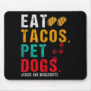 Huisdieren Honden Eten Tacos Wigglebutts Hond Grap Muismat