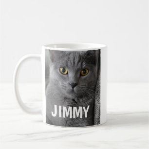 HUISDIEREN KAT TYPOGRAFIE AANGEPASTE KOFFIEBEEKER KOFFIEMOK