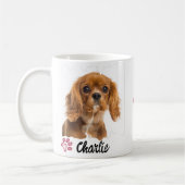 Huisdieren liefhebber aangepaste foto en naam mode koffiemok (Links)