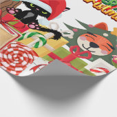 Huisdieren met Kerstmis Cadeaupapier (Hoek)