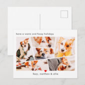 Huisdieren Modern Eenvoudig Aangepast 6 Afbeelding Feestdagenkaart (Voorkant / Achterkant)