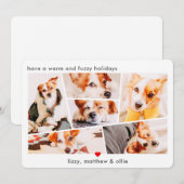 Huisdieren Modern Eenvoudig Aangepast 6 Afbeelding Feestdagenkaart (Voorkant / Achterkant)