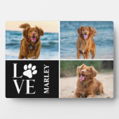 Huisdieren Moderne Hond Liefhebber 3 Foto Collage Fotoplaat (voorkant)