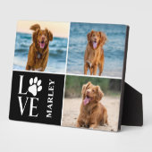 Huisdieren Moderne Hond Liefhebber 3 Foto Collage Fotoplaat (Zijkant)