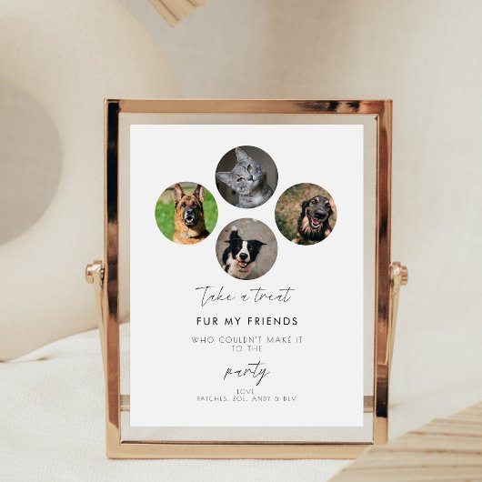 Huisdieren Party Favor Biscuit Bar Hond Treat Brui Reclamebord Met Voetstuk