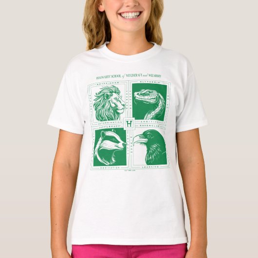 Huisdieren-raster van HOGWARTS™ T-shirt (Voorkant)