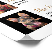 Huisdieren Signature Dranken Huwelijks Menu Poster (Hoek)