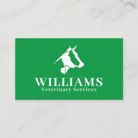 Huisdieren: silhouet-logo visitekaartje (Voorkant)