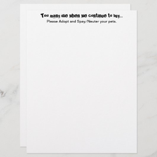 Huisdieren Spay Neuter Adopt Pet Overbevolking Cit (Voorkant / Achterkant)