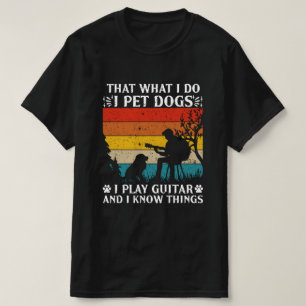 Huisdieren spelen gitaar Weet Dingen T-shirt