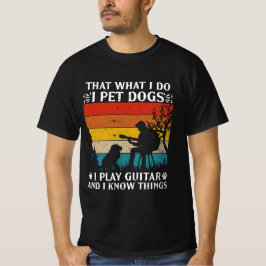 Huisdieren spelen gitaar Weet Dingen T-shirt