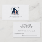 Huisdieren Stethoscoop Logo Dierenarts Afspraak Visitekaartje (Voorkant / Achterkant)