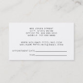 Huisdieren Stethoscoop Logo Dierenarts Afspraak Visitekaartje (Achterkant)